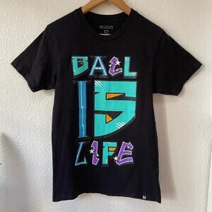 Ball is Life T-Shirt Men's Size Small Basketball Black Vibrant Graphic Tee